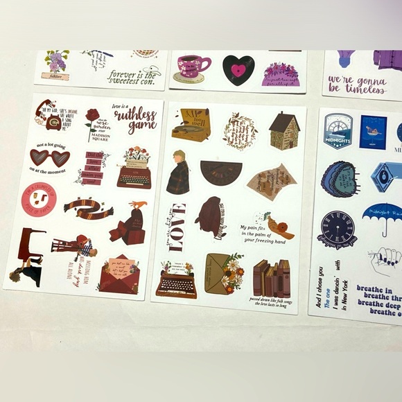 Taylor Swift  - 6 Stickers Sheets 🎤 - Picture 5 of 6